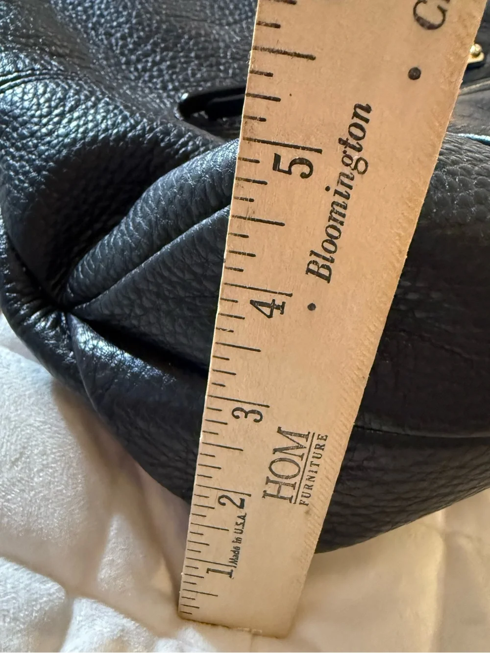 Michael Kors Austin Black Pebbled Leather Hobo Shoulder Bag Purse